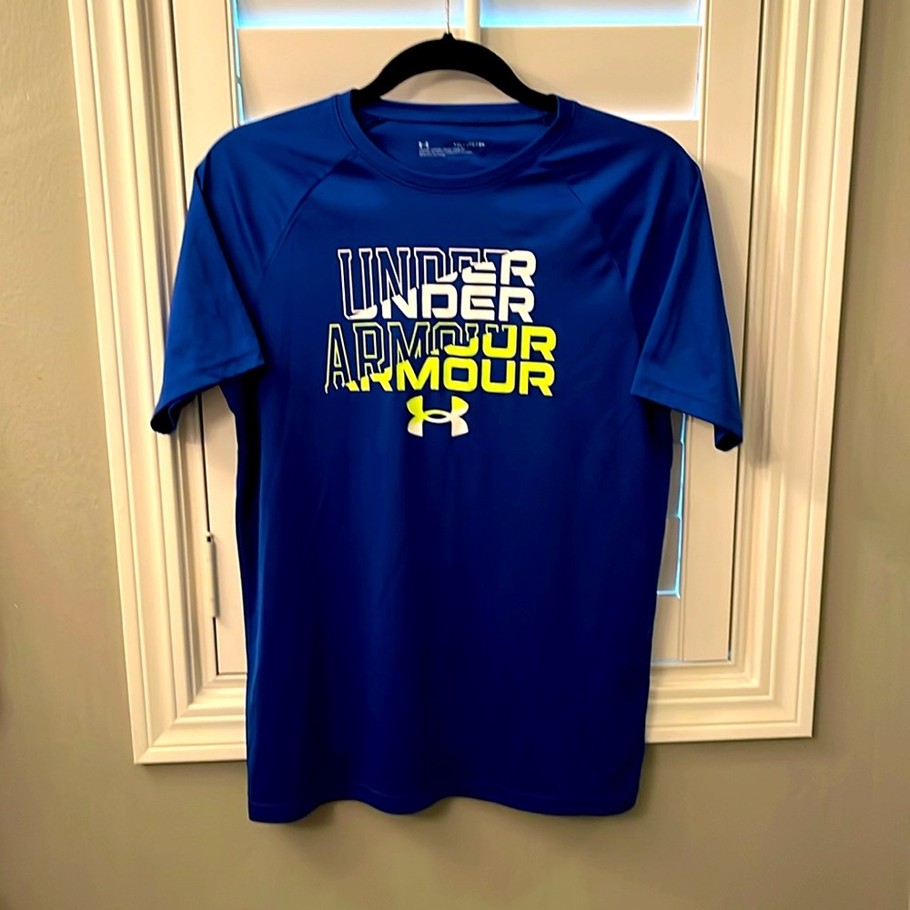 Boys Under Armour blue T-shirt